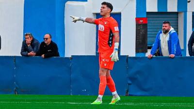 Rabanillo hace indicaciones en un partido de esta temporada. / Real Jaén.