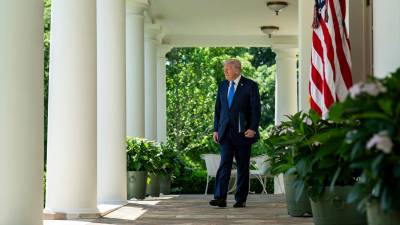 El presidente de Estados Unidos, Donald Trump, en la Casa Blanca. / Boghosian / Casa Blanca / Zuma Press / Contacto. 