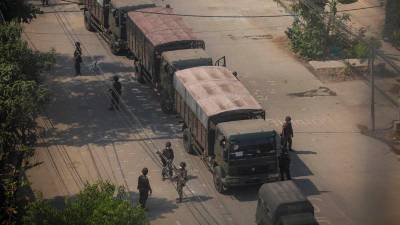 Militares del Ejército de Birmania en una foto de archivo. / Aung Kyaw / Europa Press.