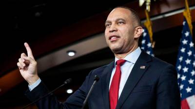 El líder de los demócratas en la Cámara de Representantes de EEUU, Hakeem Jeffries. / Europa Press.