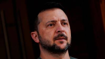 El presidente ucraniano, Volodymyr Zelenski, visita a las tropas ucranianas desplegadas cerca de Pokrovsk, Donetsk. Archivo.