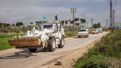 Imagen de archivo de “cascos azules” en Líbano. / Daniel Carde / Contacto / Europa Press.