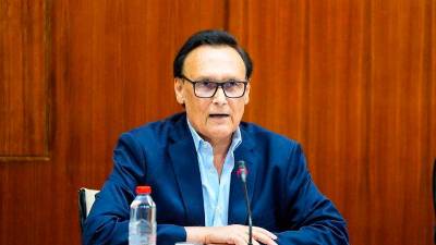 El consejero José Carlos Gómez Villamandos, en la comisión parlamentaria del 15 de julio de 2025.