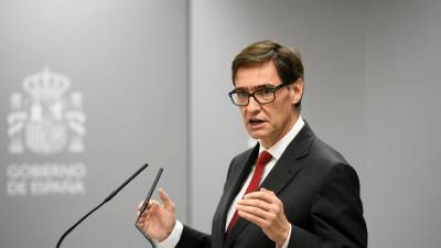 COMPARECENCIA. El ministro de Sanidad, Salvador Illa.