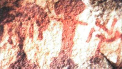 Detalle de las pinturas de Aldeaquemada. / Archivo Histórico de Diario JAÉN.