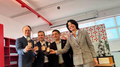Etienne Strijp, Julio Millán, Francisco Reyes y Carmen Ponce durante la presentación. / Juanfran Paredes / Diario JAÉN.