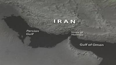 Un mapa representa el golfo Pérsico, el estrecho de Ormuz, Irán y el golfo de Omán. / Europa Press.