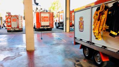 Los Bomberos de Jaén fueron los primeros en actuar junto con Policía Local que precintó los accesos. Archivo. / Bomberos de Jaén.