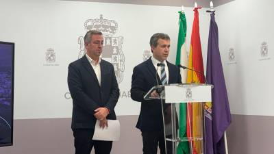 Javier Padorno y Julio Millán durante la rueda de prensa. / Juanfran Paredes / Diario JAÉN.
