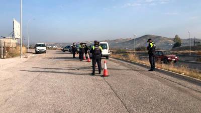 Imagen de archivo de un control de la Policía Local. / Ayuntamiento de Jaén.