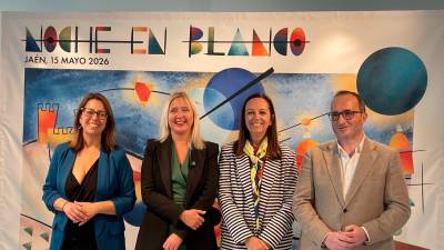 África Colomo, María Espejo, Marta Torres y José Ayala, en la presentación. / Ana Lechuga / Diario JAÉN.