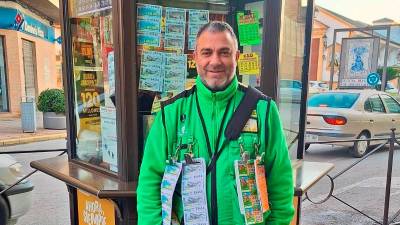 Luis Ruano, vendedor de la ONCE desde 2018 en Arjonilla.