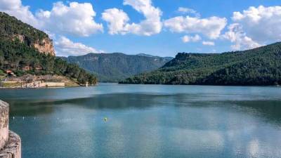 El pantano del Tranco de Beas, a 1 de marzo.