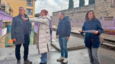 La concejala de Educación, Eva Funes, y el edil de Mantenimiento Urbano, Javier Padorno. / Ayuntamiento de Jaén.