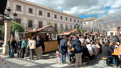 Asistentes a la segunda jornada de la presente edición de la Feria de la Carne de Monte.