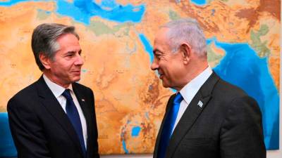 Antony Blinken, junto a Benjamin Netanyahu. / Haim Zach / GPO / dpa / Europa Press.