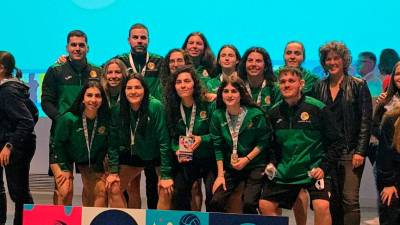 Equipo de fútbol sala femenino, campeón de la edición 2026 de los CAU. / Universidad de Jaén.