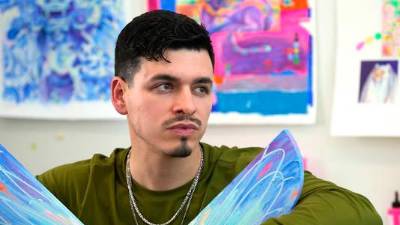 El artista linarense Manuel Delgado “Murfin”.