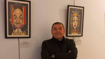 El caricaturista vilcheño Juan Hervás.