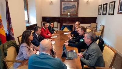 Reunión del Comité de Emergencias del Ayuntamiento de Jaén. / Ayuntamiento de Jaén.