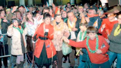 La Catedral de Jaén albergó por primera vez las tradicionales campanadas en la televisión autonómica de Andalucía. / Archivo Histórico de Diario JAÉN.