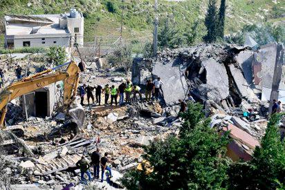 <i>Labores de búsqueda y rescate tras un bombardeo el 9 de mayo por parte del Ejército de Israel contra Saksakiyé, en el sur de Líbano. / Europa Press.</i>
