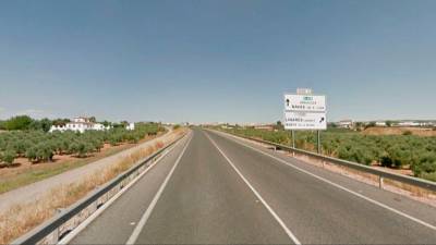 Imagen de la carretera A-312, donde se ha producido el suceso. / Google Maps.