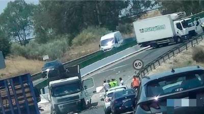 Imagen de la colisión. / Diario JAÉN. 