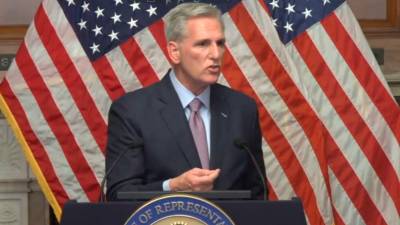Kevin McCarthy, en la Cámara de Representantes. / Cámara de Representantes de EE UU vía Europa Press.