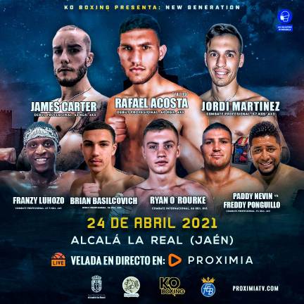Primera velada internacional de boxeo en Alcalá la Real