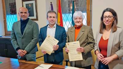 José María Cano, Julio Millán, Ana María Quílez y África Colomo. / Ayuntamiento de Jaén.