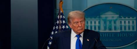 Donald Trump, durante una atención a medios en la Casa Blanca. / Andrew Leyden / ZUMA Press Wire / dp / DPA.
