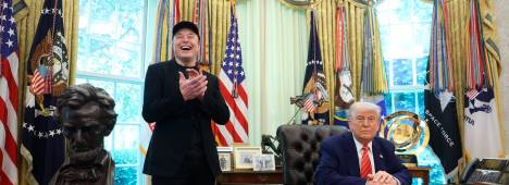 Elon Musk y Donald Trump, en una imagen de archivo en el Despacho Oval. / Francis Chung - Pool via CNP / Contacto / Europa Press.