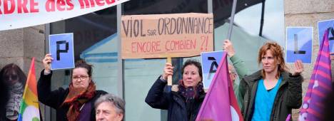 Protestas a favor de la Justicia y las víctimas del caso del cirujano Joel Le Scouarnec. Archivo.