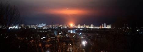 Ataque nocturno de Rusia contra Kiev a 27 de diciembre de 2025. / Cedar Barnes / Europa Press.