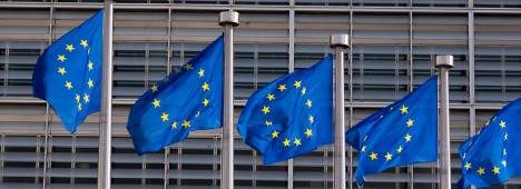 Banderas de la Unión Europea. / Vincent Isore / Europa Press. 
