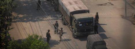 Militares del Ejército de Birmania en una foto de archivo. / Aung Kyaw / Europa Press.