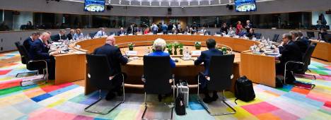 Consejo Europeo reunido en Bruselas en la cumbre ordinaria de octubre. Archivo.