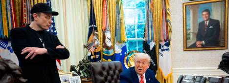 Ellon Musk junto a Donald Trump en el Despacho Oval el pasado 30 de mayo de 2025. / Francis Chung / Europa Press. 