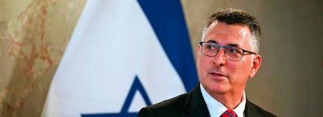 El ministro de Asuntos Exteriores de Israel, Gideon Saar, durante una comparecencia. Archivo / Europa Press.