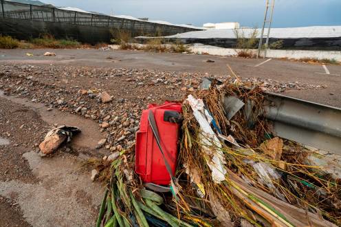 <i>Imagen de las incidencias por las intensas lluvias en El Ejido (Almería), por las que el Ayuntamiento ha tenido que activar el Plan de Emergencias Municipal. / Europa Press. </i>