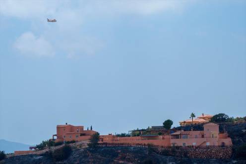 <i>Imagen de la zona afectada por el paso del incendio de Los Gallardos. / Europa Press. </i>