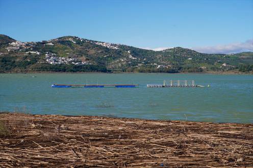 <i>Embalse La Viñuela (Málaga) a 17 de febrero de 2026. / Europa Press. </i>