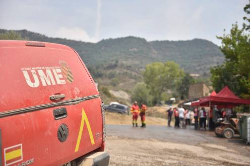 <i>Imagen de archivo del incendio de Riglos, Huesca, Aragón. / Verónica Lacasa / Europa Press.</i>
