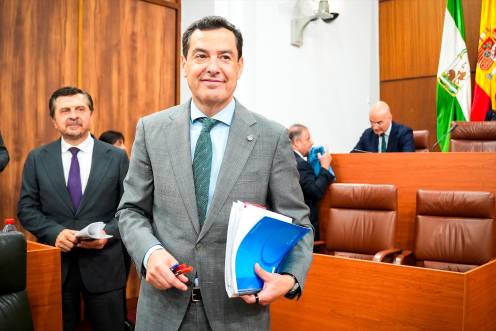 <i>El presidente en funciones de la Junta y candidato del PP-A a la reelección, Juanma Moreno. / Europa Press. </i>