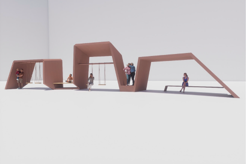 <i>Maqueta del mirador en la Ronda Sur. / Diputación de Jaén.</i>