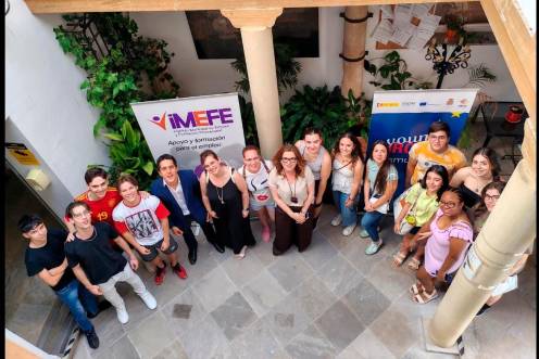 <i>Participantes del programa Erasmus+ en una imagen de archivo. / Ayuntamiento de Jaén.</i>