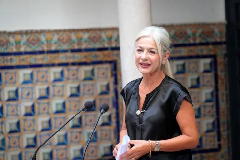 <i> Patricia del Pozo, presentación de la nueva programación del Circuito Andaluz de Peñas 2026. / Junta de Andalucía. </i>