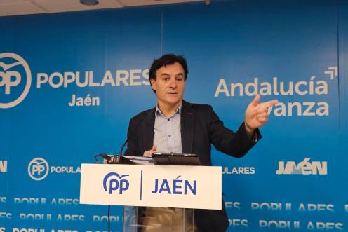 <i>El portavoz del PP en el Ayuntamiento de Jaén, Agustín González.</i>