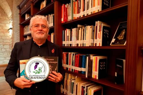 <i>El presidente de la Asociación de Escritores y Escritoras de la Provincia de Jaén, José María Hermoso Cobo.</i>